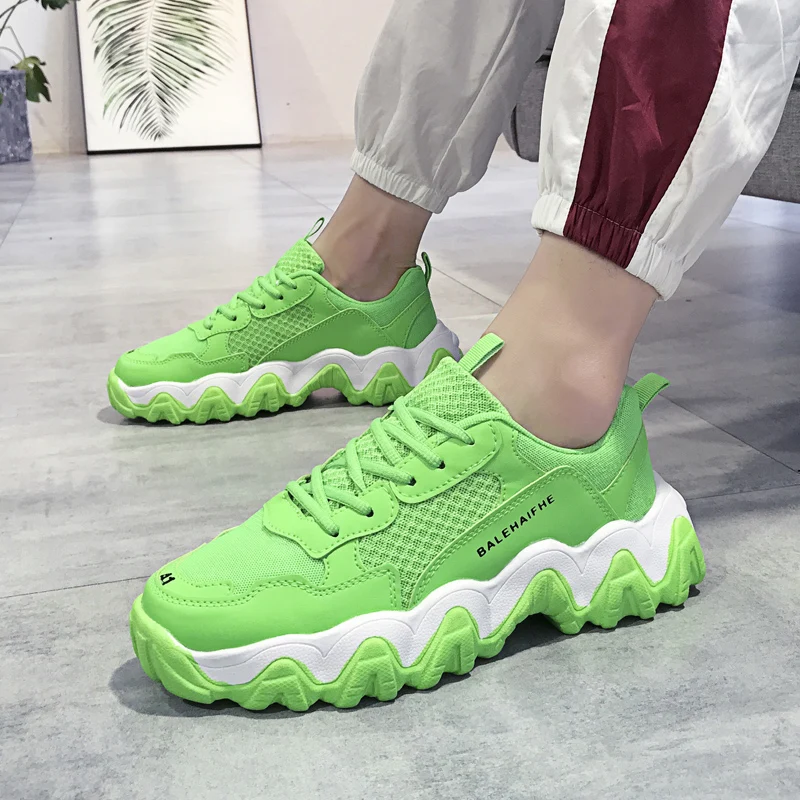 Кроссовки мужские сетчатые с волнистой подошвой брендовая модная уличная