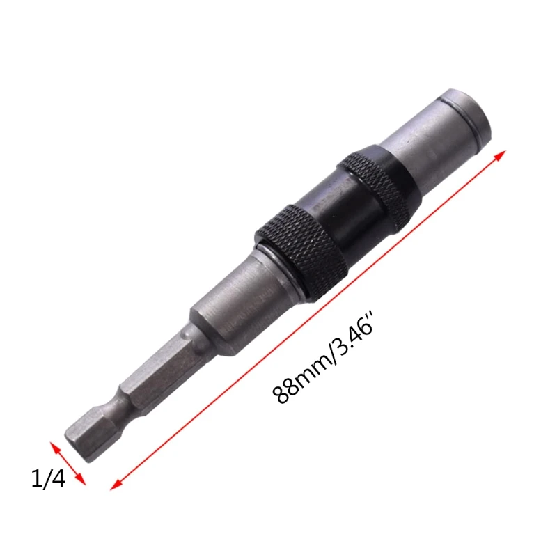 

Magnetic Screw Drill Tip 1/4, Fast Change Locking Bit Holder with Spring Release, Rotating Screw Bit
