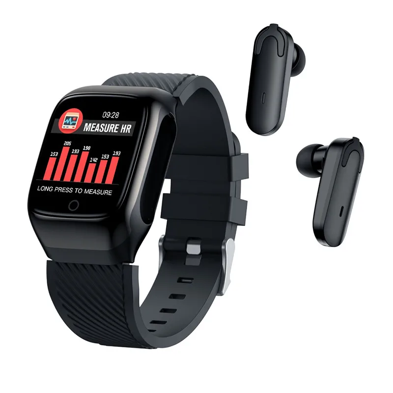 

2 в 1, беспроводные наушники-вкладыши с сенсорным управлением и Пульсометром