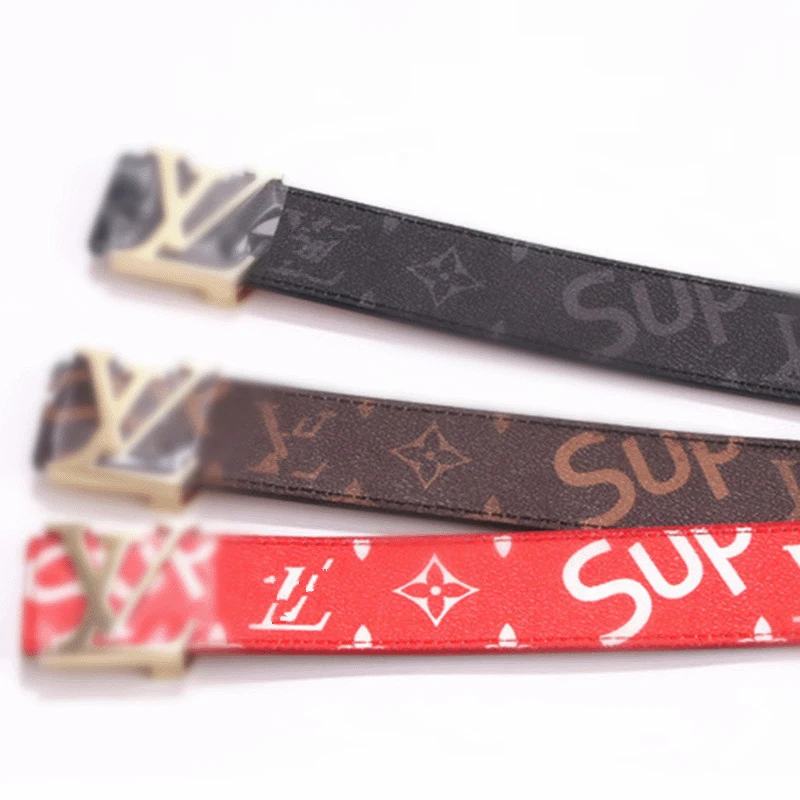 

VIP608 new high-end men's belt with the same style of leather fashion gold buckle men's high-quality designer belt