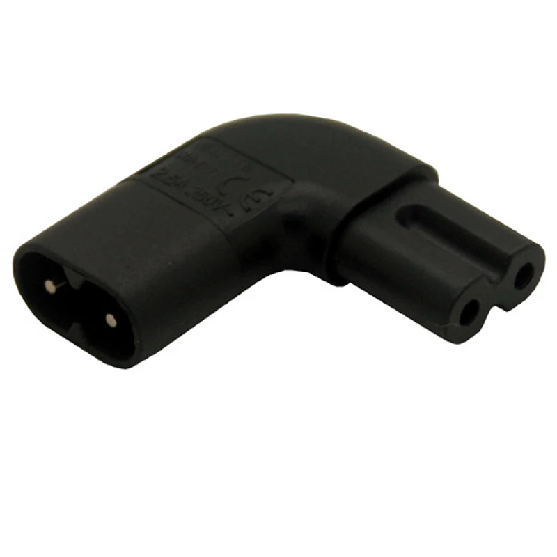 10 шт. адаптер питания переменного тока с левым и правым углом 90