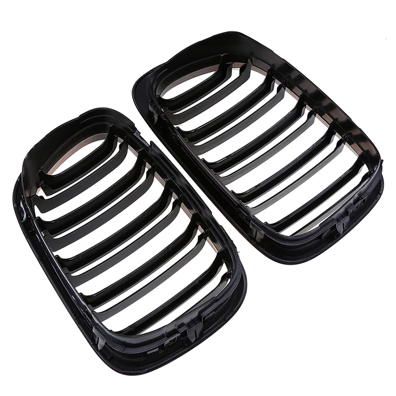 Posbay блестящая черная двойная решетка решетки переднего центра автомобиля для BMW 3