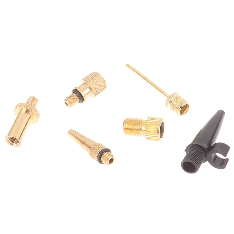 Inflator Pump Nozzle Kit Presta Schrader Valve Adapter Bicycle Adaptors | Спорт и развлечения