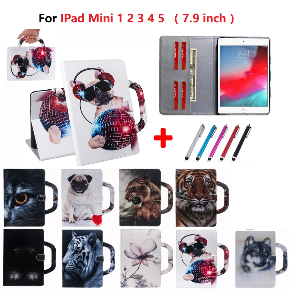 Чехол из искусственной кожи для нового iPad mini 5 чехол 2019 7 9 дюйма умный Mini 4 3 2 1
