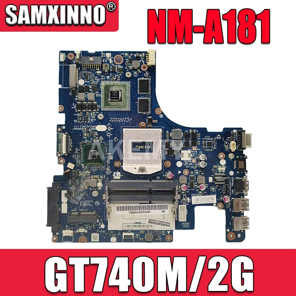 

Материнская плата для ноутбука SAMXINNO для LENOVO Z510 материнская плата AILZA NM-A181 90004479 SR17E GT740M / 2G