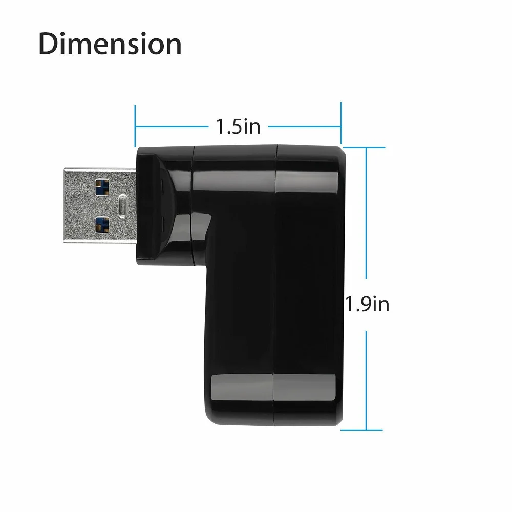 Высокоскоростной мини-разветвитель данных с 3 портами USB 0 для ПК ноутбука