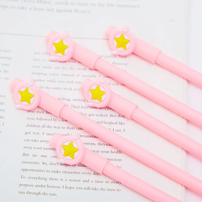 Японский аниме звезда гелевая ручка милый творческий Подпись Стационарный