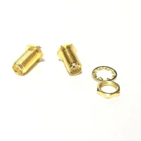 1pc sma female jack insulator long 2mm rf coax modem convertor connector straight goldplated new 1 piece