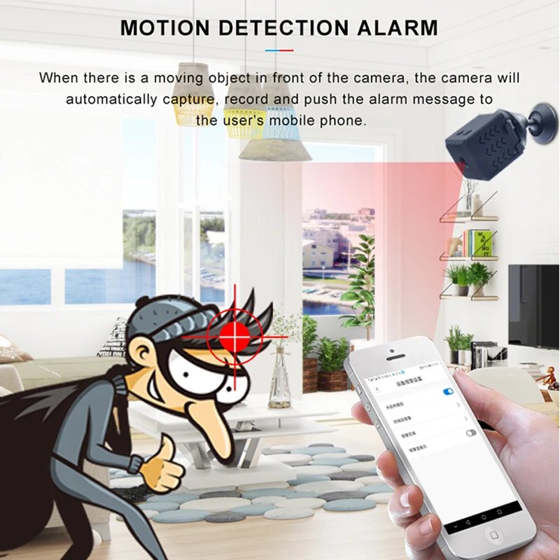 WD5 Мини Wifi камера IP Домашняя безопасность HD 1080P DVR ночное видение Удаленная умная