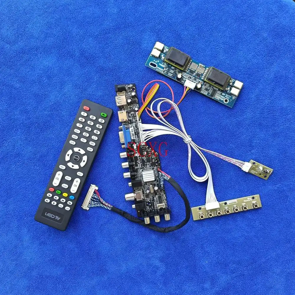 

DIY KIT LCD Matrix Controller Board DVB Signal Digital 1680*1050 Fit M190Z1-L01/L03 LVDS 30 Pin HDMI-compatible USB AV VGA 4CCFL