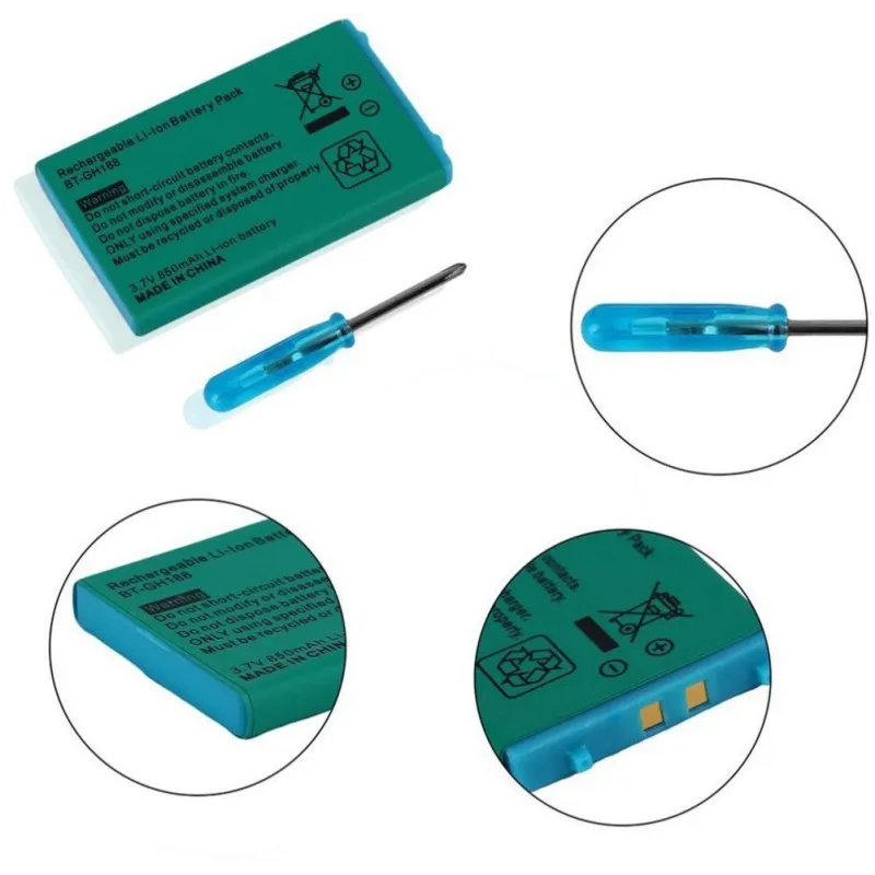 850mAh Rechargeable Lithium-ion Battery + Tool Pack Kit for Nintendo GBA SP | Электроника