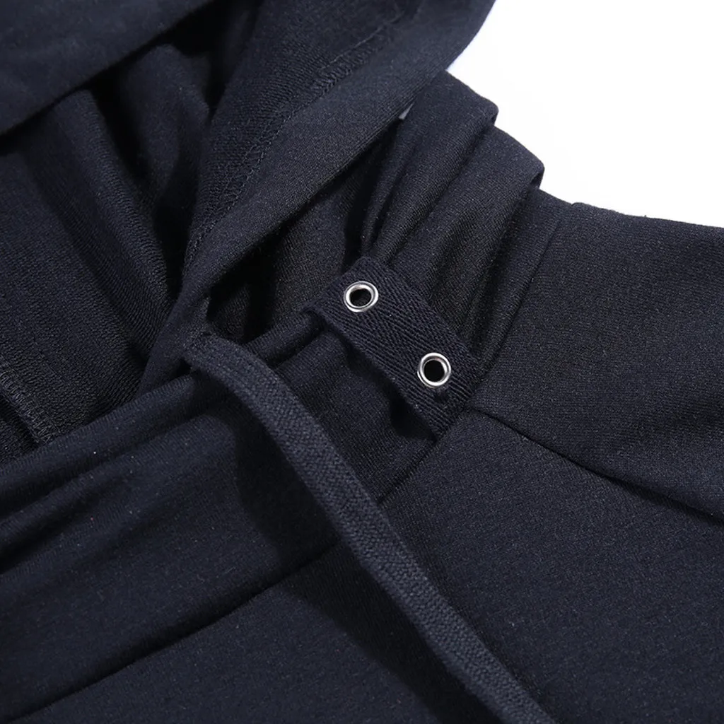 Классические женские длинные толстовки платье готический панк с длинным рукавом