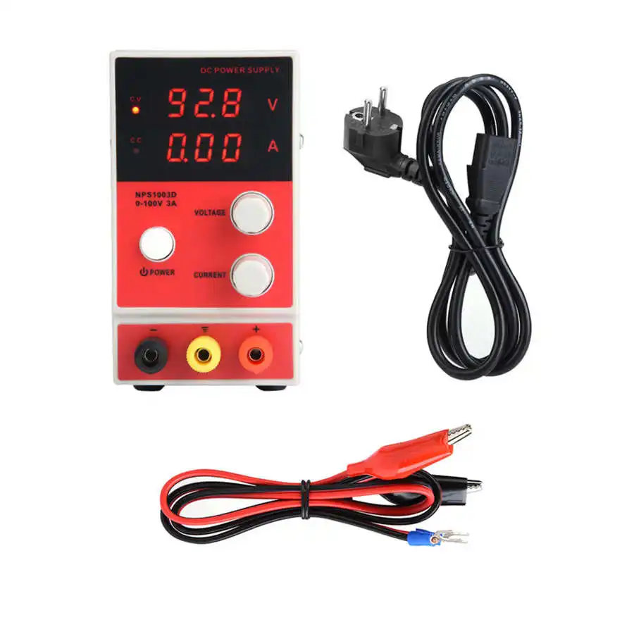 NPS1003D Регулируемый источник питания Цифровой DC выключатель AC220-240V штепсельная