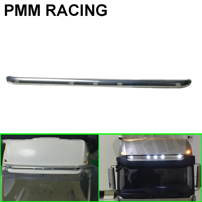 

Metal Aluminum Alloy LED Front Head Decorative Light headlamp For 1/14 Tamiya RC Truck Benz Actros 56348 1851 56335 Refit DIY