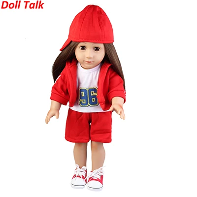 doll with clothes Американская кукла девочка 43 см мягкие Реалистичные шелковые куклы в одежде 17 Дюймов Куклы для девочек лучший подарок на Рождество и день рождения - Цвет: doll with clothes