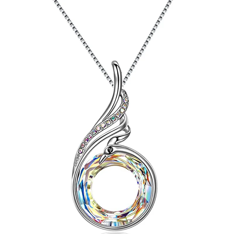 Женская цепочка с подвеской кристаллом Феникс длина 18 + 2 дюйма|Подвески| |