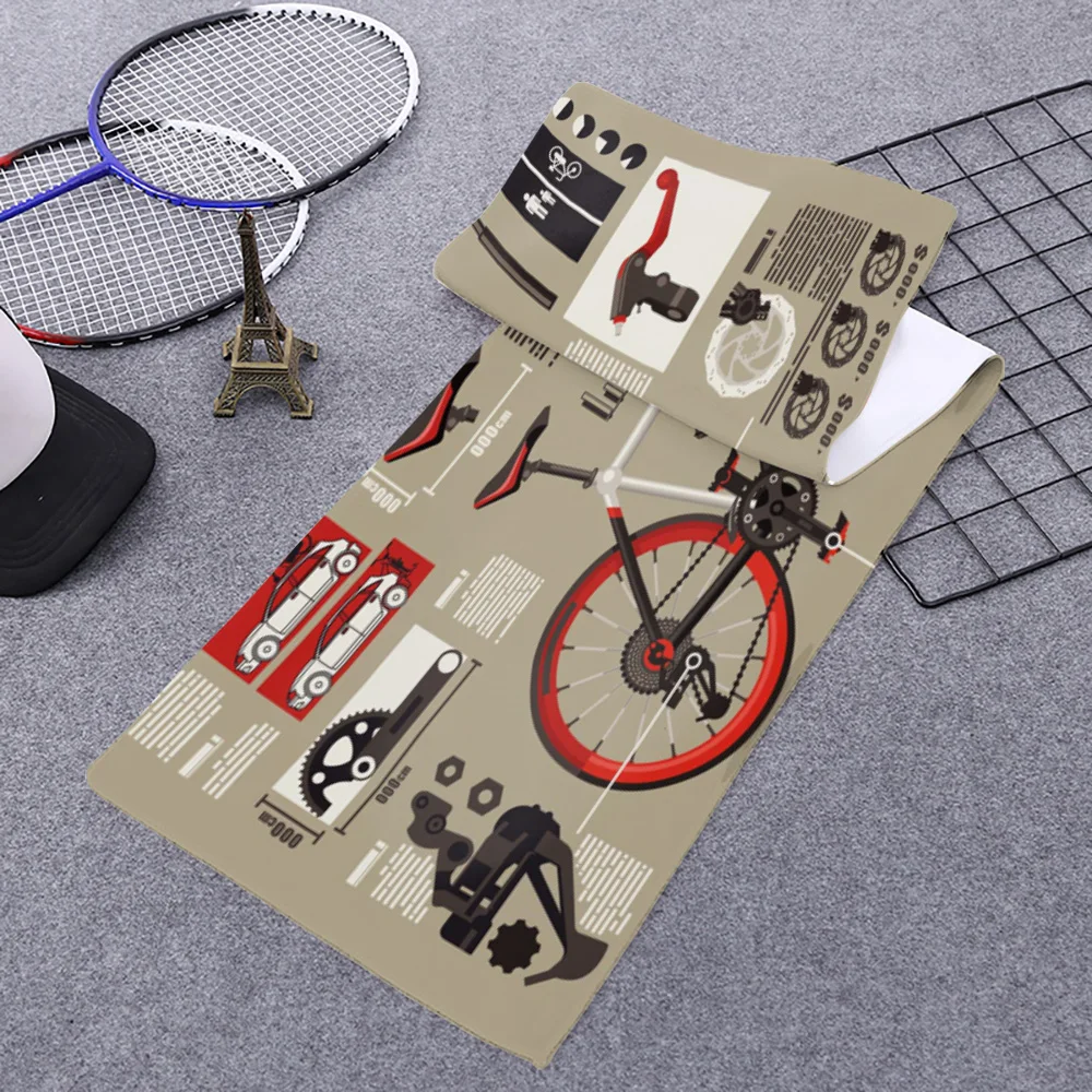 Велосипедное колесо полотенце для лица охлаждающее лед переносное мгновенное