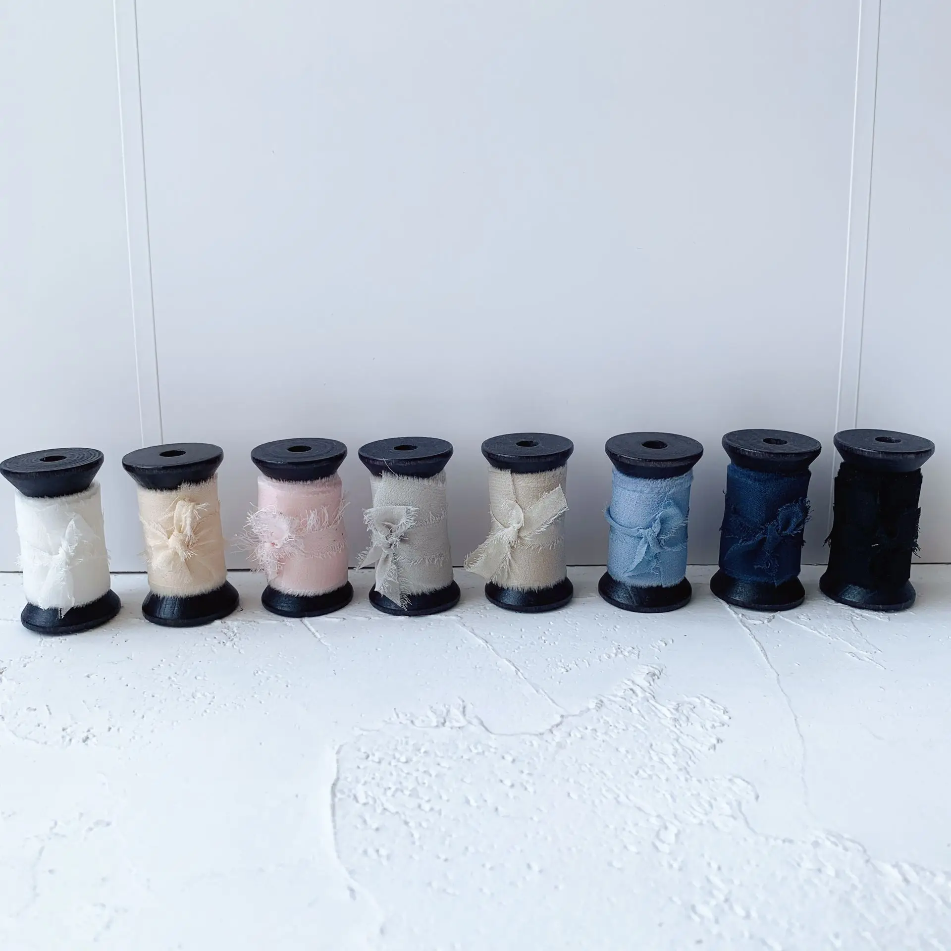 8 рулонов один набор 25 мм ins стиль чистый шелк шифон креп потертая обрезная Лента