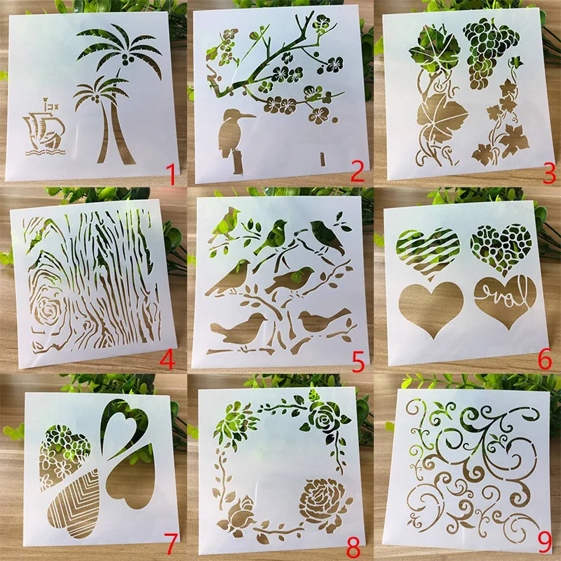 

1Pc Plastic Hollow Painting Template Drawing Stencil Rulers Tool DIY Craft Mold for Scrapbooking Decor Journal Accessories