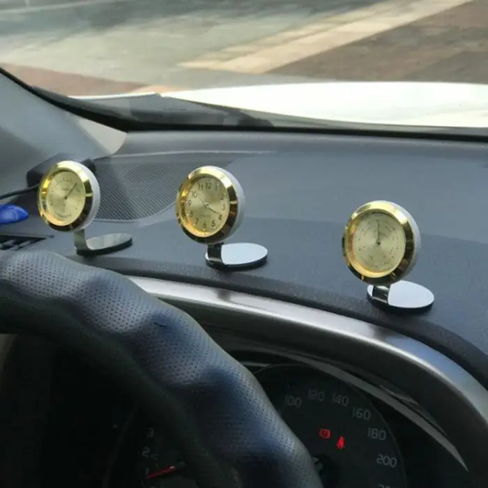 Car Clock Thermometer Auto Ornaments Digital Clocks Decoration Charms Interior Dashboard Watch Decor In Accessories |