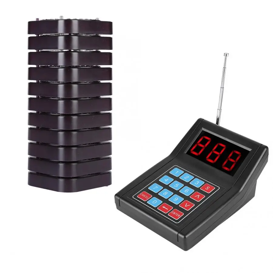 Система вызова пейджеров 1 для 10 Гостевая система персонального 999 каналов