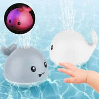 baby bath toy light up whale bath toy 2 in 1 induction water spray toy automatic sprinkler bathtub toy lovely toy with light