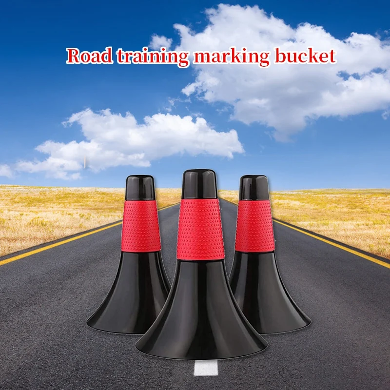 

3 Pieces of Obstacles Logo Bucket Basketball Football Training Thickened Logo Cone Horn Bucket