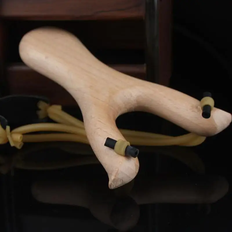 Тренировочная деревянная Рогатка катапульта мощная искусственная с резиновой