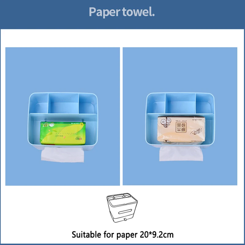 Зеркальный пластиковый ящик для хранения органайзер макияжа Настольная офисная