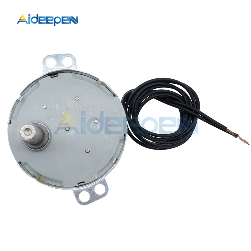TYC-50 переменного тока 12V AC 220-240V 50/60 Гц 4 Вт синхронный двигатель 5-6 об/мин прочный высокий крутящий момент с заглушкой по часовой стрелке против часовой стрелки