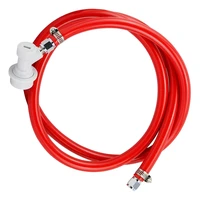 ball lock gas line assembly 5ft red long tubing 516 ball lock gas disconnect set home brewing kit for beer home brewing