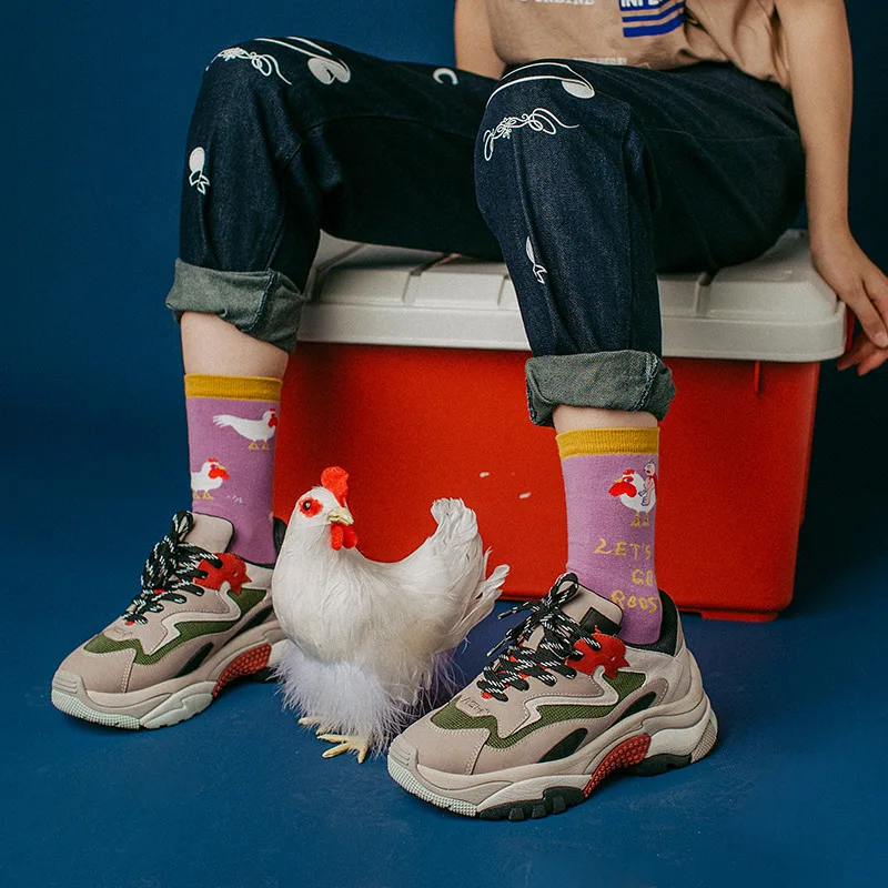 Женские модные носки новые хлопковые дезодорирующие удобные эластичные дышащие