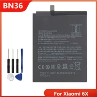 replacement phone battery bn36 for xiaomi 6x rechargable batteries 3010mah with free tools