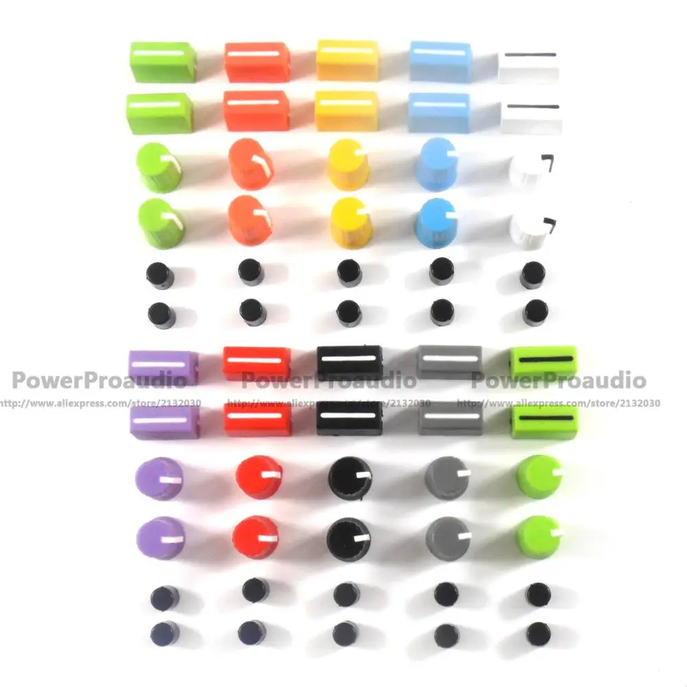 20 шт. Вращающаяся ручка + Fader Cap для Rane Mixer TTM 57 61 62 64 68 (цветной)|dcv1006|f&d |