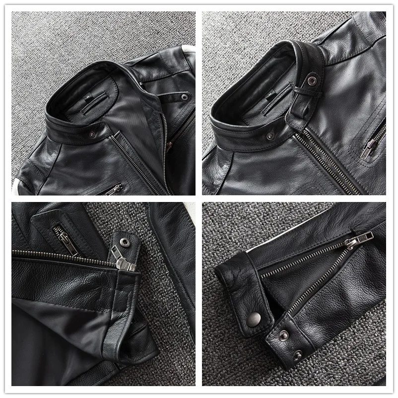Новая мотоциклетная куртка из натуральной кожи, гоночная куртка chaqueta moto jaqueta moto, мужская куртка авиатора