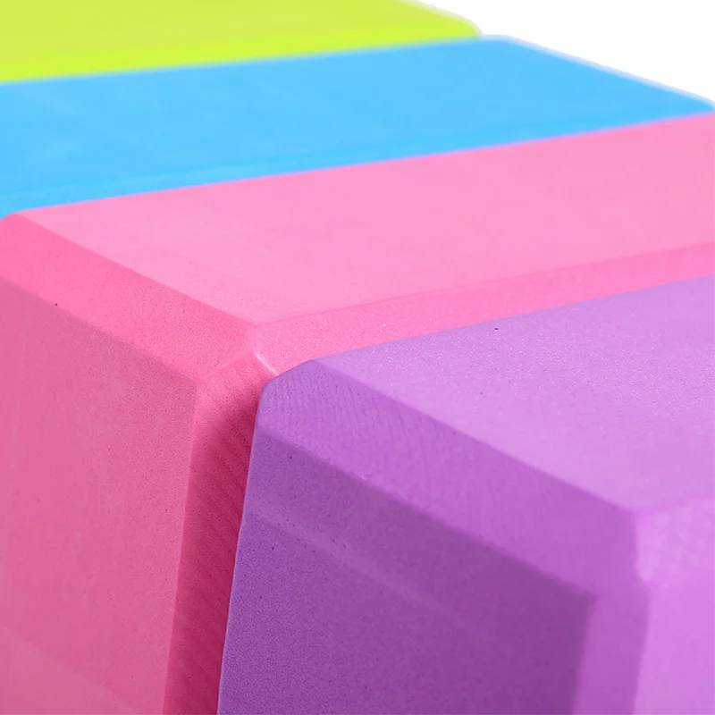 Высокая плотность Йога блок красочный пенопласт Пилатес кирпич Фитнес