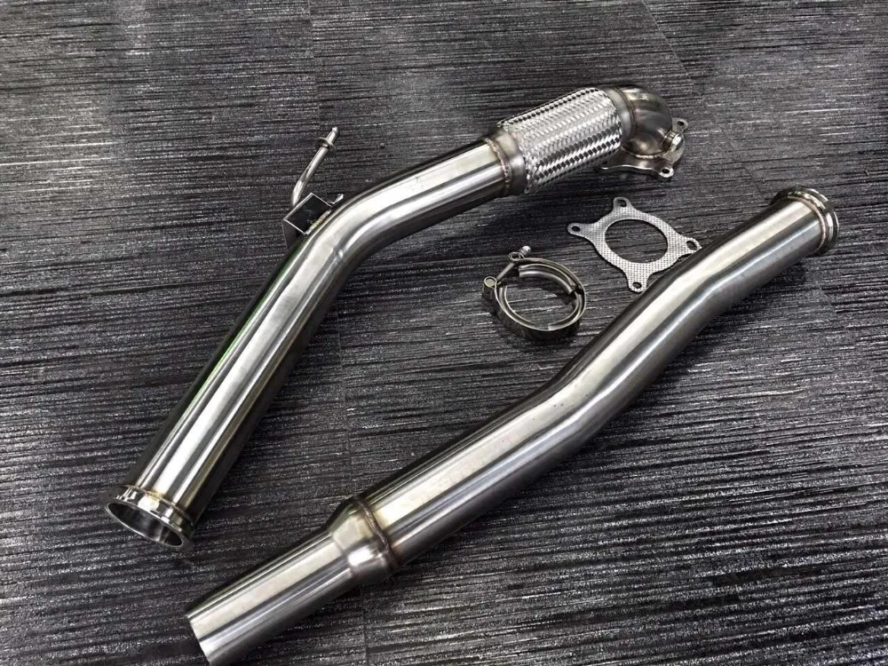 

3 Exhaust Downpipe Down Pipe for VW 06-10 Golf GTI Jetta MKV MK5 2.0T FSI Turbo