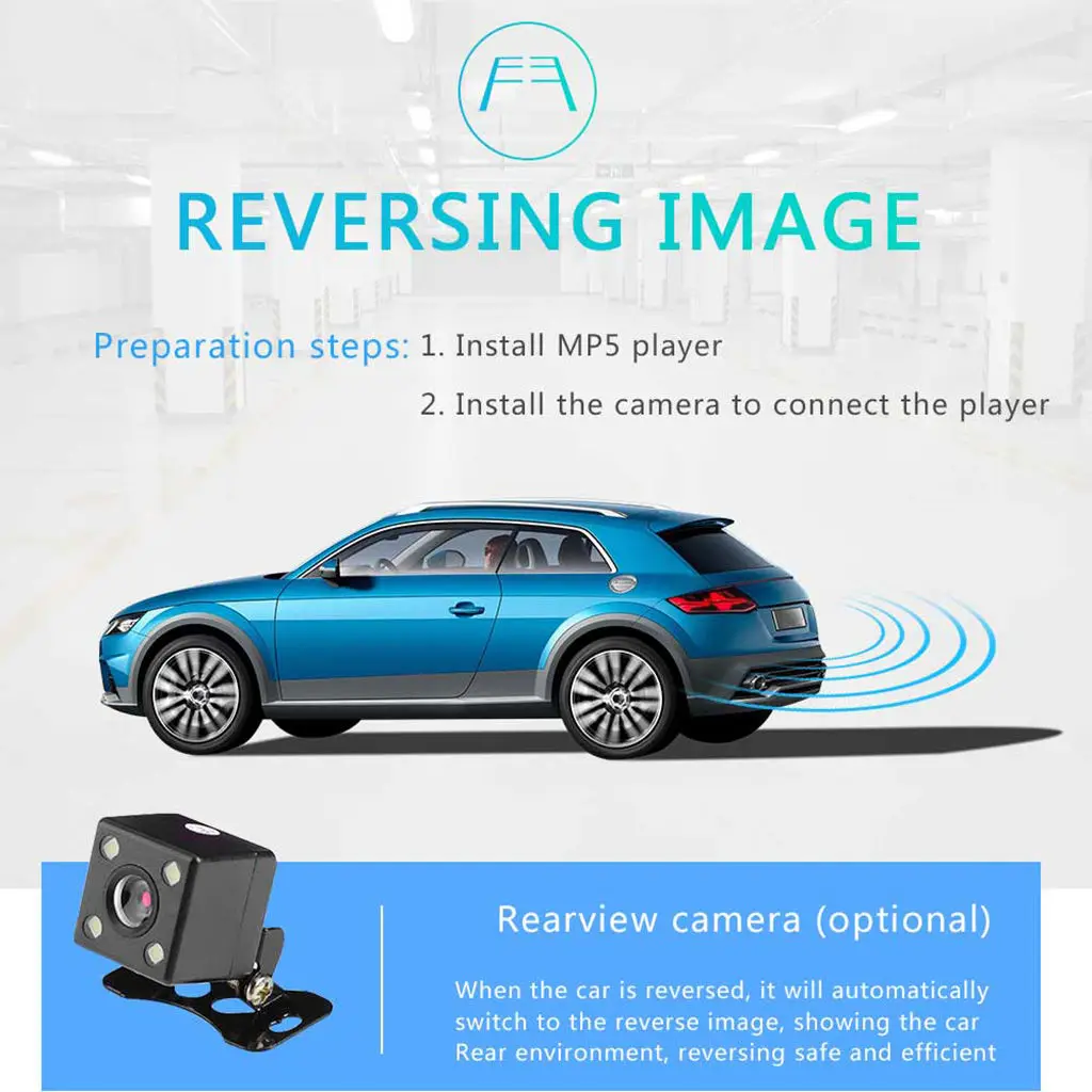 

4,1 дюймовый MP5-плеер с Bluetooth, стерео, Bluetooth/FM-радио