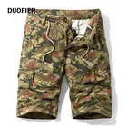 Шорты-карго мужские камуфляжные из 100% хлопка, лидер продаж, повседневные мужские короткие брюки, брендовая одежда, удобные камуфляжные шорты-карго, лето