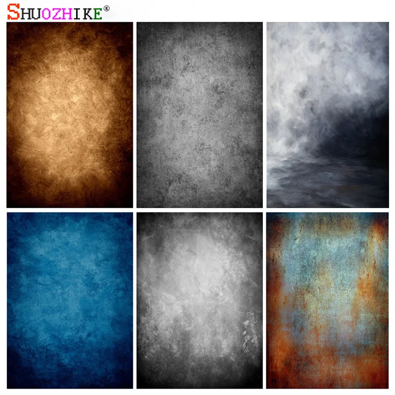 

SHUOZHIKE Art Fabric Vintage Photography Backdrops Props Grunge Portrait Hand Painted Theme Photo Studio Background LCJD-21