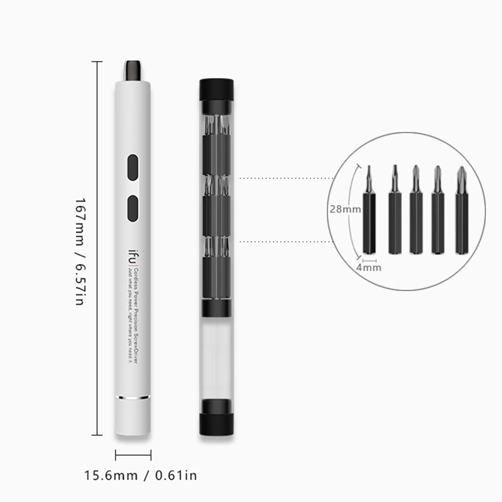 

Mini Portable Electric Screwdriver Cordless Battery Power Drill Work Smart Home Kit Product Tools for Phone Repair