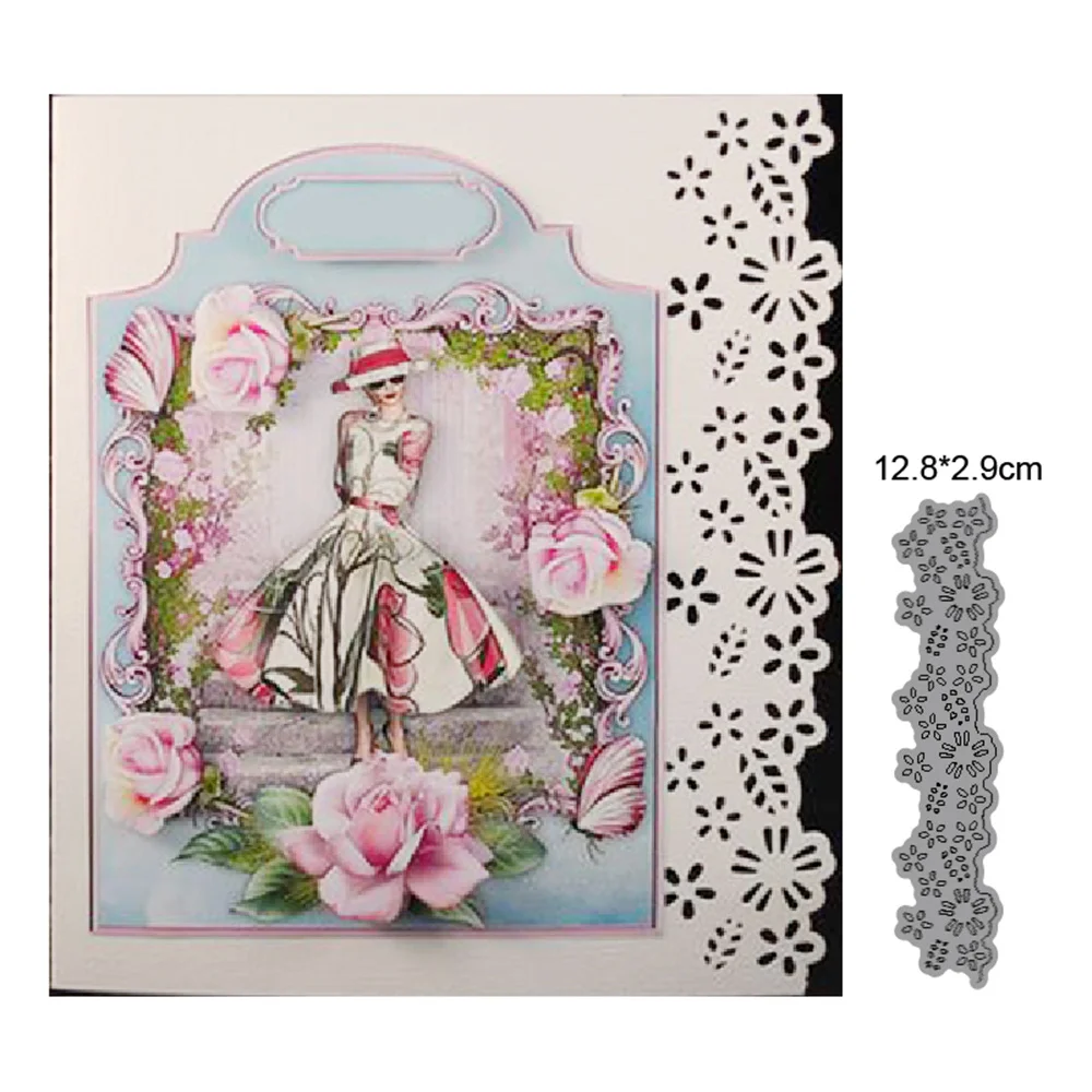 

Metal Cutting Dies Cut Mold Flower Leafy Strip Decoration Scrapbook Paper Craft Knife Mould Blade Punch Stencils