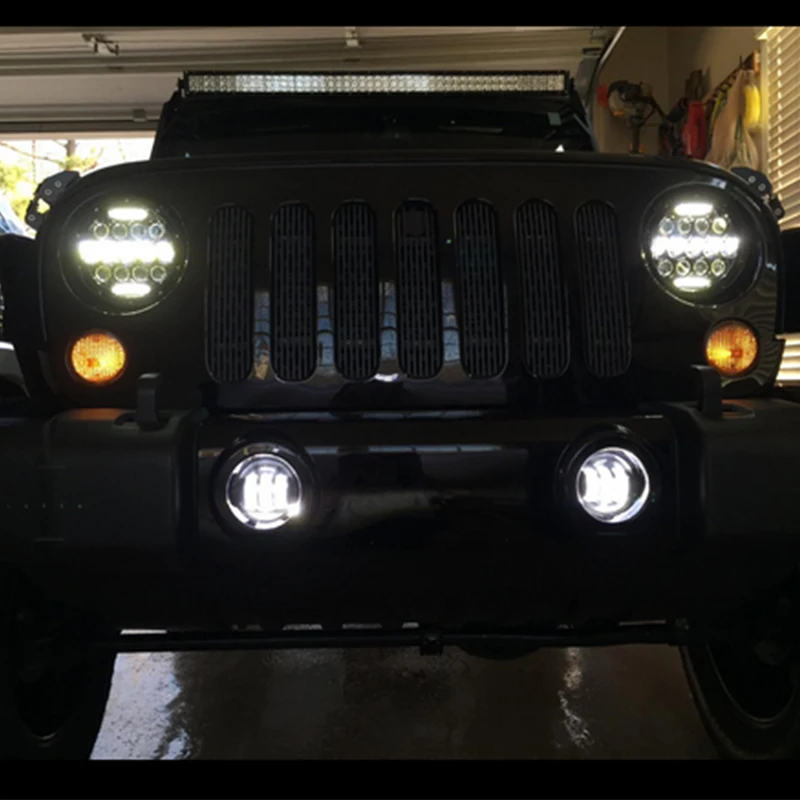 Divi светильник 1 пара авто светодиодный противотуманный фара для вождения 4 дюйма