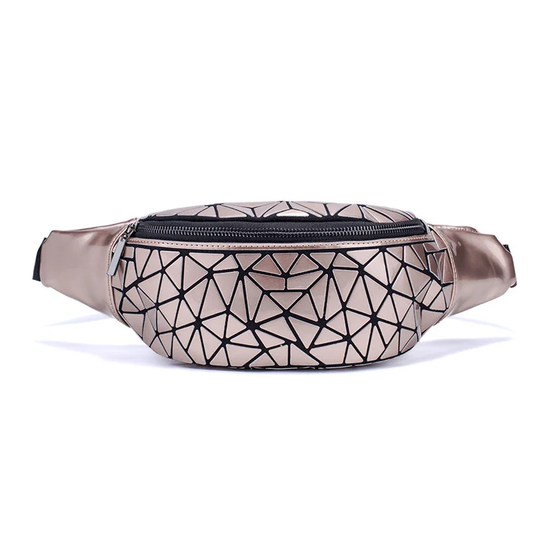 

Waist Bag for Women Luminous Holographic Traveling Holographic Fashion Geometric Bag women bag