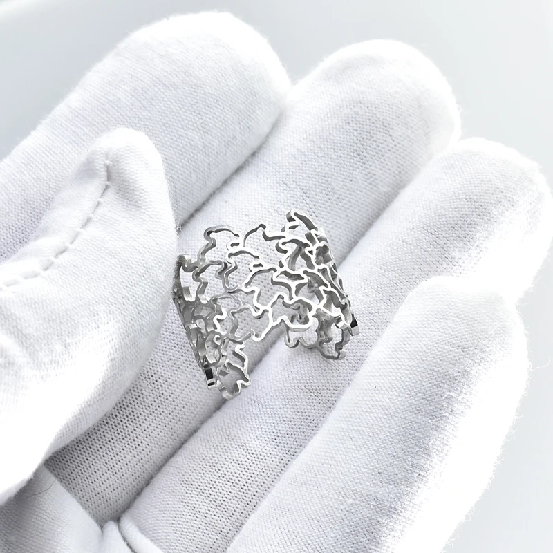 Женское кольцо с подвеской серебряное в виде животного подарочное ювелирное