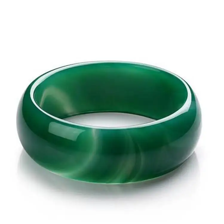 

Genuine Natural Jade Bracelet Green Chalcedony Fine Jewelry Bangle Women Men Temperament Jewelry Gems Accessories Gifts