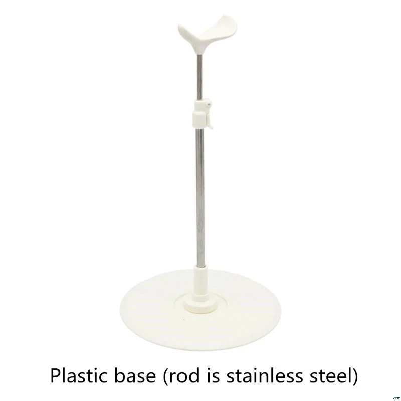 

1pc Silver 1/3 1/4 Dolls Display Stand Holder 60cm 50cm For SD Bjd Dolls Accessories Toys