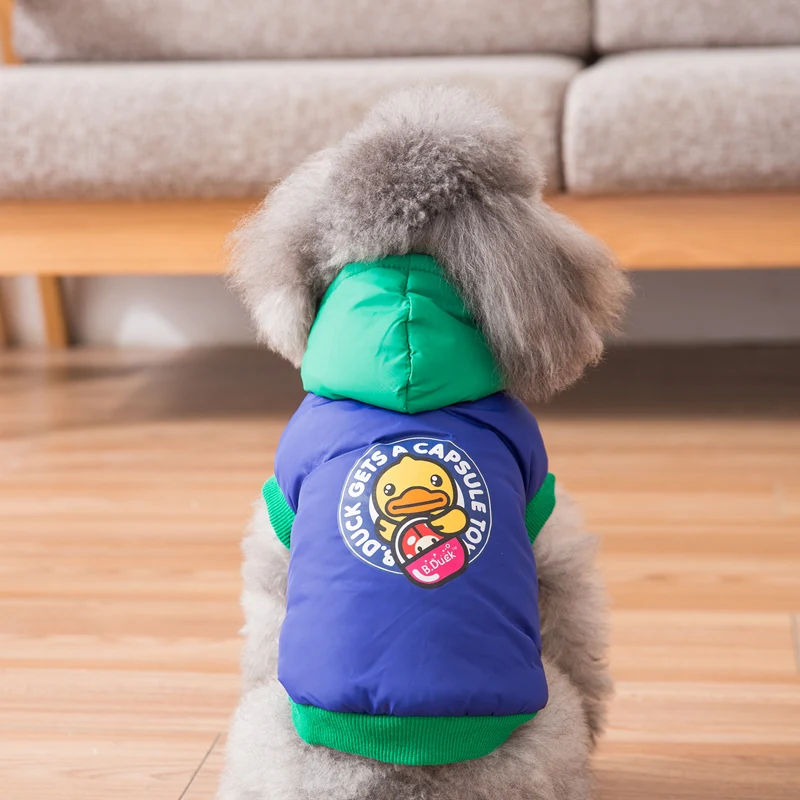 Hipidog Бесплатная доставка хлопковый жилет для собак с капюшоном пальто зимняя