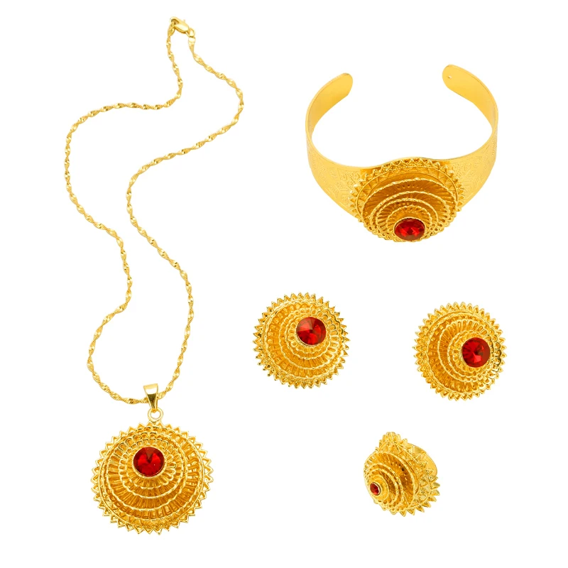 Эфиопские Ювелирные наборы золотые ювелирные изделия