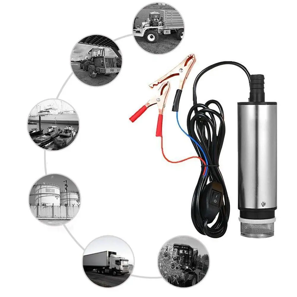 

Snelle Pomp 12V/24V Dc Fuel Water Olie Auto Camping Vissen Submersible Transfer Pomp 51mm